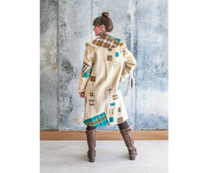 Farmhouse Style: Wool Patchwork Coat